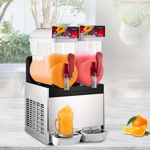 Machine à boissons glacées commerciale, machine à slush, machine à granita en acier inoxydable à 2 robinets pour magasin - Product Image 4
