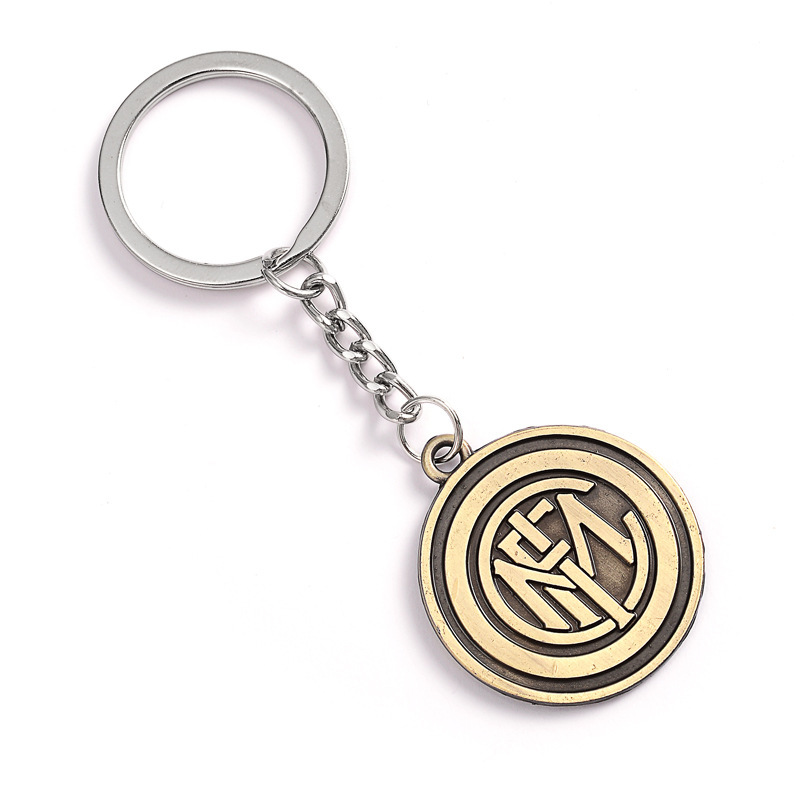 Inter Milan-metal football keychain