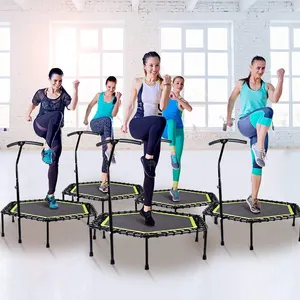 Sân chơi thiết bị công viên trong mặt đất Inflatable Trampoline cho trẻ em lều trên bán Bungee Trampoline 4 trong 1 hình chữ nhật Scooter