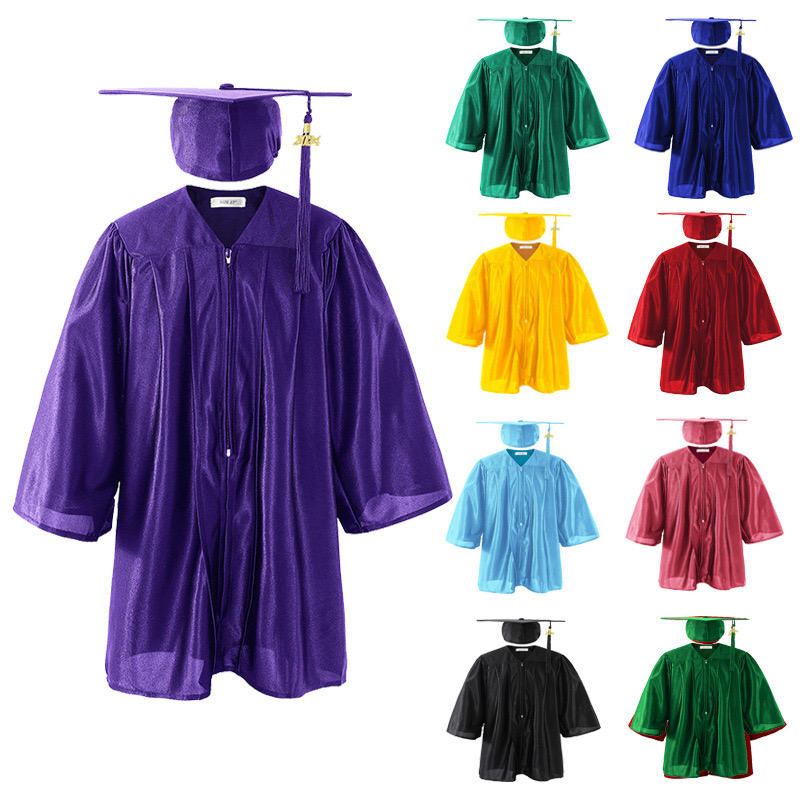 Shiny Child Kindergarten & Preschool Graduation Gown Cap Set Kids ...