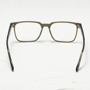 Monturas de gafas rectangulares de borde completo, color sólido, anti-UV, para hombres adultos, uso diario, lentes de resina ligeras - Product Image 4