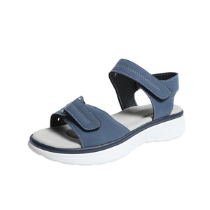 Sandales plates ouvertes pour femmes, style japonais, tendance estivale, sport, dessus en PU, semelle en caoutchouc, fermeture à bride, boucle décorative, couleur unie - Product Image 5