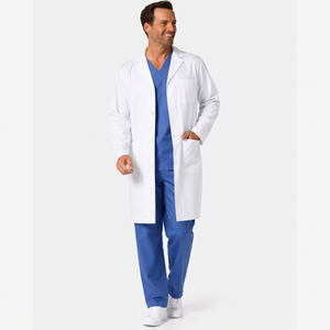 Encontrar un icono similar: Bata de laboratorio personalizada de tela tejida blanca de alta calidad para médicos, ropa experimental de manga larga para invierno, para hospital. - Product Image 1