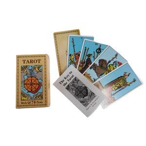 Juego de cartas de tarot inglesas personalizadas con libro guía, tarjetas de pago impresas personalizadas, diseño clásico, cartas de tarot, venta directa de fábrica - Product Image 5