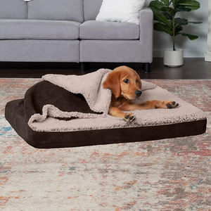 Vente en gros canapés-lits calmants personnalisés écologiques indestructibles xl xxl espresso en peluche <span class=keywords><strong>pour</strong></span> chiens très grands canapés très résistants avec couverture - Product Image 4