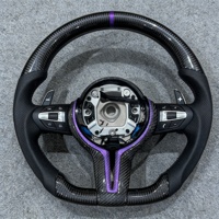 Volant en fibre de carbone violet personnalisé adapté aux BMW F30 F10 F15 F36 F20 F22 F25 F32 M3 M5 E46 E60 E70 E90 E91 M