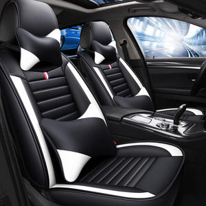 Senbolia Conjunto Completo Universal Impermeável PVC Couro 5D Tampa Do Assento De Carro Com Almofada Do Assento De Carro Para Toyota Camry Tesla BMW BENS KIA - Product Image 4