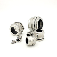 Presse-étoupe étanche en acier inoxydable 304 IP68 PG7 PG9 M12 M16 Joint métallique PG13.5 M20 * 1.5 Joint de joint de fixation de câble