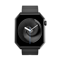 Fitcloud Pro Reloj inteligente para hombre Pantalla TFT de 1,95 pulgadas Banda de acero inoxidable BT Call Fitness Tracker Correas dobles Cargador inalámbrico