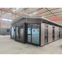 Maison conteneur extensible de 20 pieds, maison préfabriquée moderne pour projet résidentiel