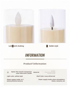Ensembles de bougies LED pour la décoration de mariage, accessoires de jeu ScriptKilling, célébrations de Noël - Product Image 2