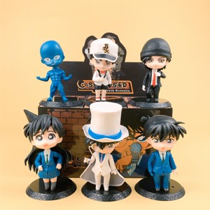 6 Estilos de Figuras de Anime de Meitantei Conan Kudou Shinichi Mouri <span class=keywords><strong>Ran</strong></span>, Caja Misteriosa Sorpresa, Juguete Coleccionable, Gachapon, Caja de Huevos con Premios - Product Image 6