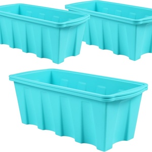 <b>Silicone</b> Ice Cube Mold Large Reusable Eco-friendly Plastic Ice Block Maker 10pcs MOQ Ice Cream <b>Tools</b> - Product Image 5