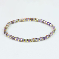 Bracelets extensibles en pierres précieuses de serpentins naturels de 4 mm, petits, pour femmes, hommes et filles