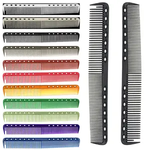 Professional Antistatic Plastic Carbon Fiber Comb Barber Comb for Hair Salon