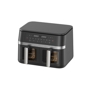 <span class=keywords><strong>Friteuse</strong></span> à <span class=keywords><strong>air</strong></span> <span class=keywords><strong>chaud</strong></span> 11L antiadhésive 2200-2800W, machine à frites avec 2 paniers de friture indépendants de 5,5L – Meilleure vente - Product Image 3
