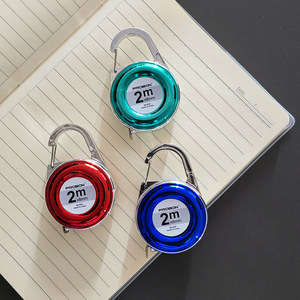 Tùy Chỉnh Màu Sắc Khác Nhau Có Thể Thu Vào Băng Đo Roulette Centimeter Inch Cai Trị Mini 2 Meter Đo Băng Đo - Product Image 5