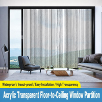 Porte coulissante panoramique pliante, design contemporain, porte de séparation transparente pour cuisine, salon, salle de bain