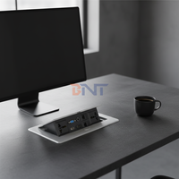 Enchufe de Escritorio USB Multifuncional BNT IP44 10A, Enchufe Universal de Sobremesa, Enchufe Inteligente para el Hogar