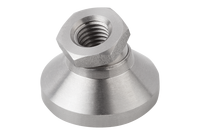 K0395 Pied de nivellement pivotant en acier inoxydable KIPP de type B pour machines industrielles avec base anti-vibration