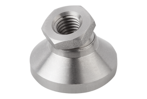 K0395 KIPP Pie Nivelador Giratorio de Acero Inoxidable Tipo B para Maquinaria Industrial con Base Antivibración - Product Image 5