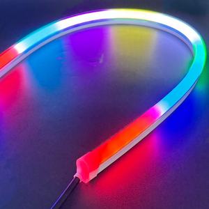 Tira de LED <span class=keywords><strong>RGBIC</strong></span> Direccionable WS2811 DMX <span class=keywords><strong>Neon</strong></span> Flex <span class=keywords><strong>RGBIC</strong></span> DC12V 24V, 180 Grados, 270 Grados, 10*20mm, 15*25mm, 16*16mm, Luz de Neón <span class=keywords><strong>RGBIC</strong></span> - Product Image 5
