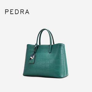 Sac à bandoulière en cuir PEDRA Guangzhou, sac fourre-tout à texture crocodile, mode féminine - Product Image 5