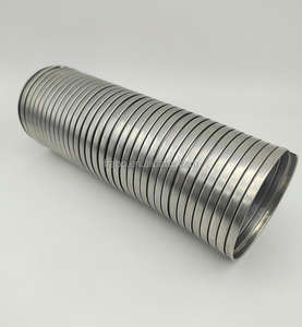 ملصق خاص مخصص للخدمة مقاس كبير 4 "قناة مرنة متشابكة من الفولاذ المقاوم للصدأ - Product Image 3