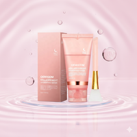 Masque de nuit enveloppant au collagène à marque privée, exfoliant, hydratant, pour l'élasticité, réduit le relâchement cutané, soin coréen OEM