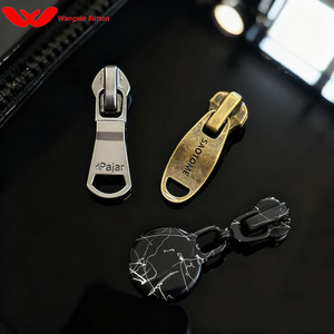 Chất Lượng Cao Tùy Chỉnh Khắc Logo Kim Loại Thương Hiệu Dây Kéo Kéo Túi Kim Loại Dây Kéo Kéo Xử Lý Túi Quần Áo Hành Lý Dây Kéo Kéo Đầu - Product Image 2