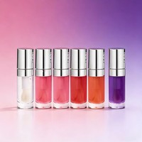 Petit MOQ, en stock, vente en gros de cosmétiques et maquillage végétalien, fournisseur de gloss à lèvres sous marque privée, gloss nude brillant, nouveau tube, huile à lèvres brillante