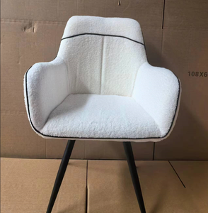 Silla de ocio de gama alta Suministro Sillón barato Silla giratoria de cordero para sala de estar de lujo ligera moderna - Product Image 2