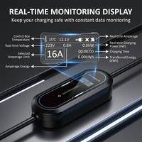 Chargeur EV portable XTEVSE 7kW pour Chevrolet, nouvelle station de charge rapide de niveau 2 puissante, interface Type 2, 32A, écran LCD, domicile