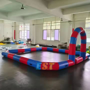 Pista de carreras de coches de parachoques para exteriores comercial Carrera inflable Go Kart Car Track Arena para negocios de <span class=keywords><strong>alquiler</strong></span> - Product Image 3