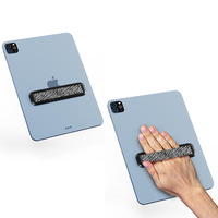 Support de tablette en métal mince Portable logo personnalisé poignée de doigt élastique Anti-chute support de tablette pliable de bureau universel pour ipad