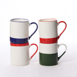 Mug en céramique couleur unie avec anse, tasse individuelle, cadeau promotionnel - Product Image 3