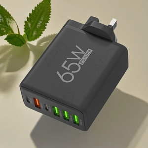 Cargador PD inalámbrico de 65W para iPhone 15/16 <span class=keywords><strong>iPad</strong></span> para Apple Watch-Placas de <span class=keywords><strong>carga</strong></span> rápida del Reino Unido Material GAN ABS para teléfonos móviles Portátiles - Product Image 6