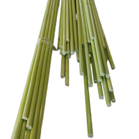 Tige solide en fibre de verre verte, pour piquet de vigne
