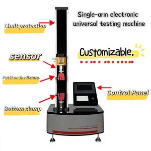 Einsäulige Elektrische Mikrocomputer-Universalprüfmaschine Stoffzugfestigkeitsprüfgerät - Product Image 2