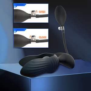 <span class=keywords><strong>Vibrator</strong></span> Anal bergetar, Dilator Anal tiup, <span class=keywords><strong>Vibrator</strong></span> kendali jarak jauh dengan 10 mode getaran, pelatih pijat prostat pria - Product Image 4