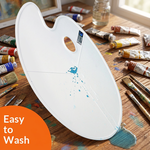 Paletas de Colores <span class=keywords><strong>para</strong></span> Acuarela, Pintura China y Gouache, Material PP, Ovaladas, <span class=keywords><strong>para</strong></span> Estudiantes de Arte, Cajas de Mezcla de Colores <span class=keywords><strong>para</strong></span> Niños, Modelo al por Mayor - Product Image 3