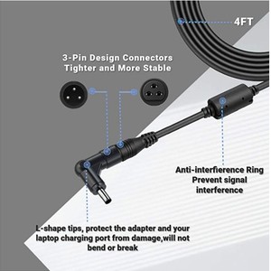 Adaptador de Corriente Universal para Portátil de 65W, Cargador AC/DC con Múltiples Puntas DC Intercambiables para Notebook - Product Image 5