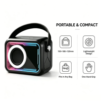 En gros, Enceinte Bluetooth portable Art Déco avec miroir infini, design vase mural suspendu, certifiée RoHS, couleurs RGB, pour Diwali, mariages et fêtes
