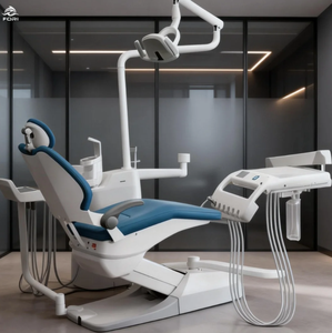 Poltrona Odontoiatrica Modulare con Luce Chirurgica LED, Sputacchiera in Ceramica e Posizione Memorizzabile, Design Elettrico - Product Image 1