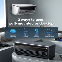 Mini humidificateur d'air portable de bureau rechargeable DC, meilleur ventilateur de refroidissement d'air pour l'été, fabriqué en Chine