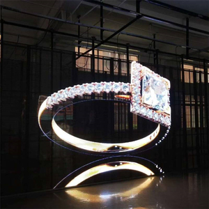 P3.91-7.81 Full Color Hd Advertising Ultra Thin Glass Led <b>Wall</b> Panel Event Led <b>Screen</b> Clear Transparent Led Display - Product Image 6