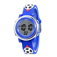 Montre numérique sportive haut de gamme de qualité supérieure pour enfants garçons âgés de 3 à 15 ans, résistante à l'eau 3 BAR, affichage LED, alarme lumineuse