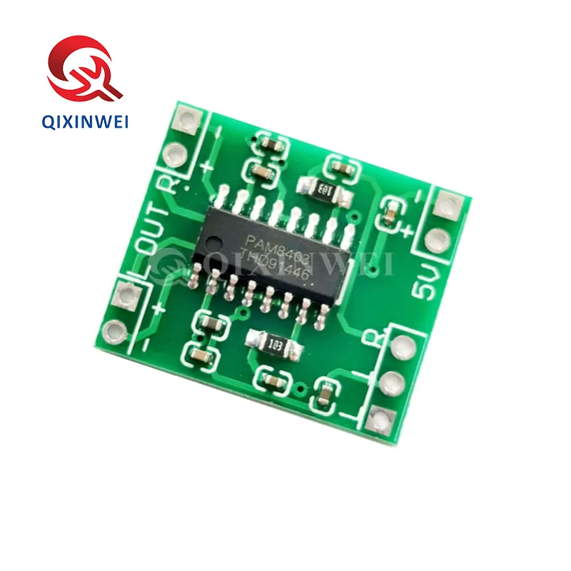 Qxw Pam8403 Mini Digitale Eindversterker Board Miniatuur Klasse D Pam8403 Eindversterker Board