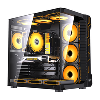 LOVINGCOOL Boîtier PC ATX personnalisé Boîtier de jeu Boîtier PC Gamer Châssis Boîtier de bureau Boîtier d'ordinateur en verre trempé pleine tour