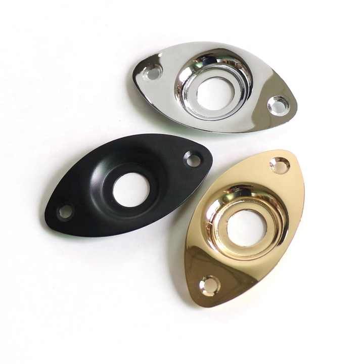 Donlis Chrome Eye Style Guitar Jack Plate for ST TL Guitar And Bass Musical Instruments Spare